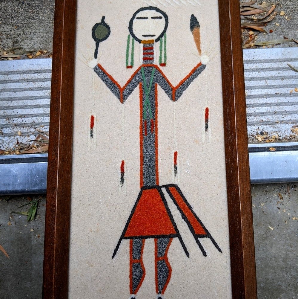 Native American sand painting